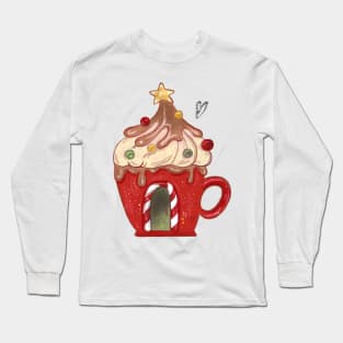 Christmas Coffee Cup Long Sleeve T-Shirt